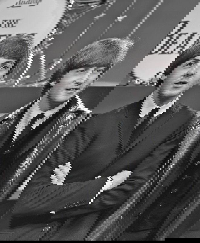 Lennon and McCartney: the greatest songwriting partnership of the twentieth century? Pictured in 1964, via Wikimedia Commons
