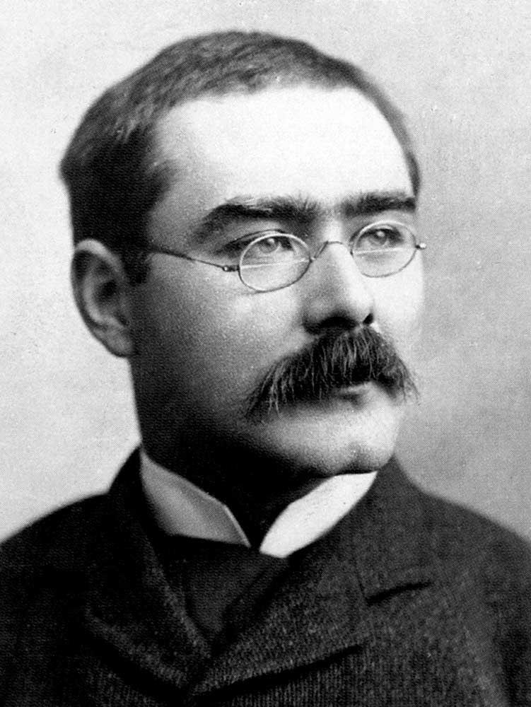 Rudyard Kipling poet and propagandist of empire, pictured in 1895