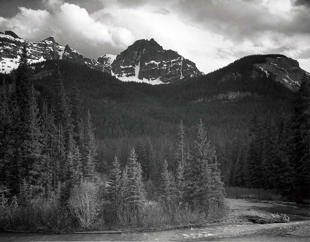 Mountains, N.E. Portion, Yellowstone National Park, Ansel Adams, 1942. Source: Big Sky Journal