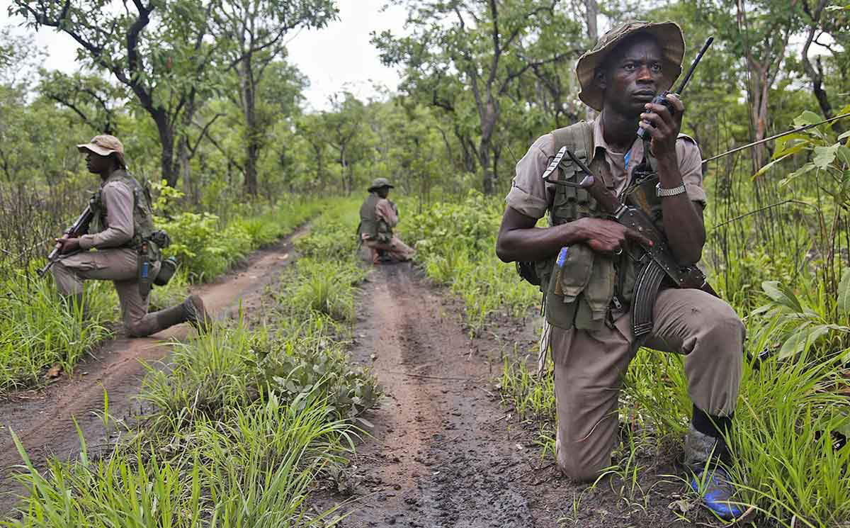 Anti-poaching squad on patrol. Source: Jack Losh for Foreign Policy