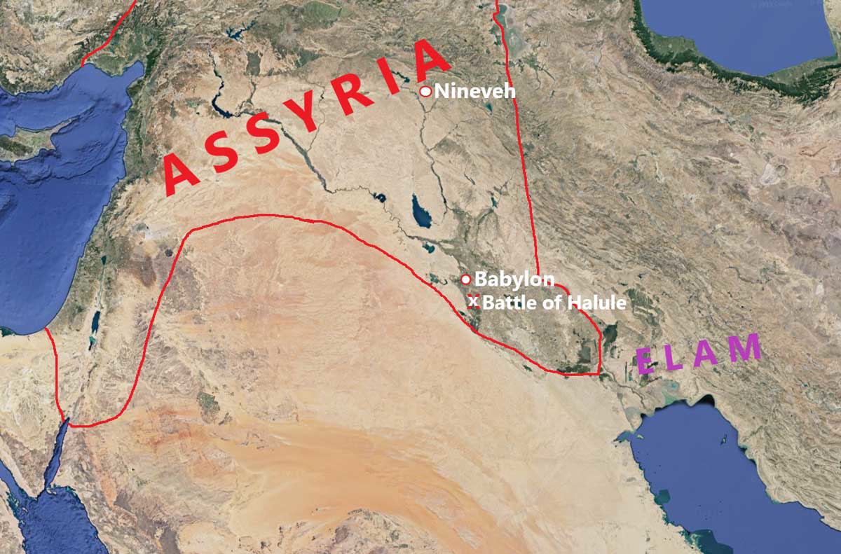assyria map africa