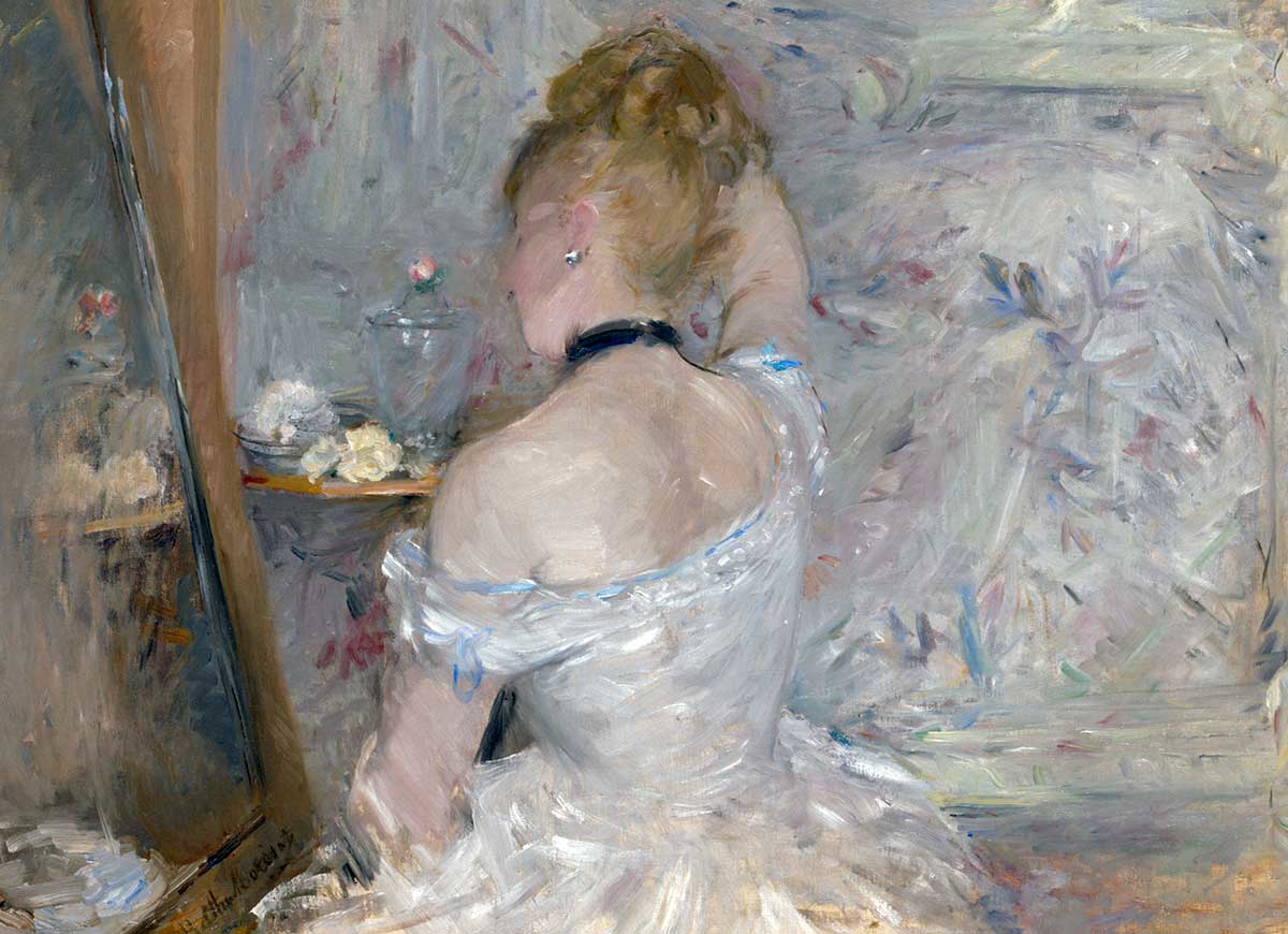 berthe morisot woman toilette impressionist artist