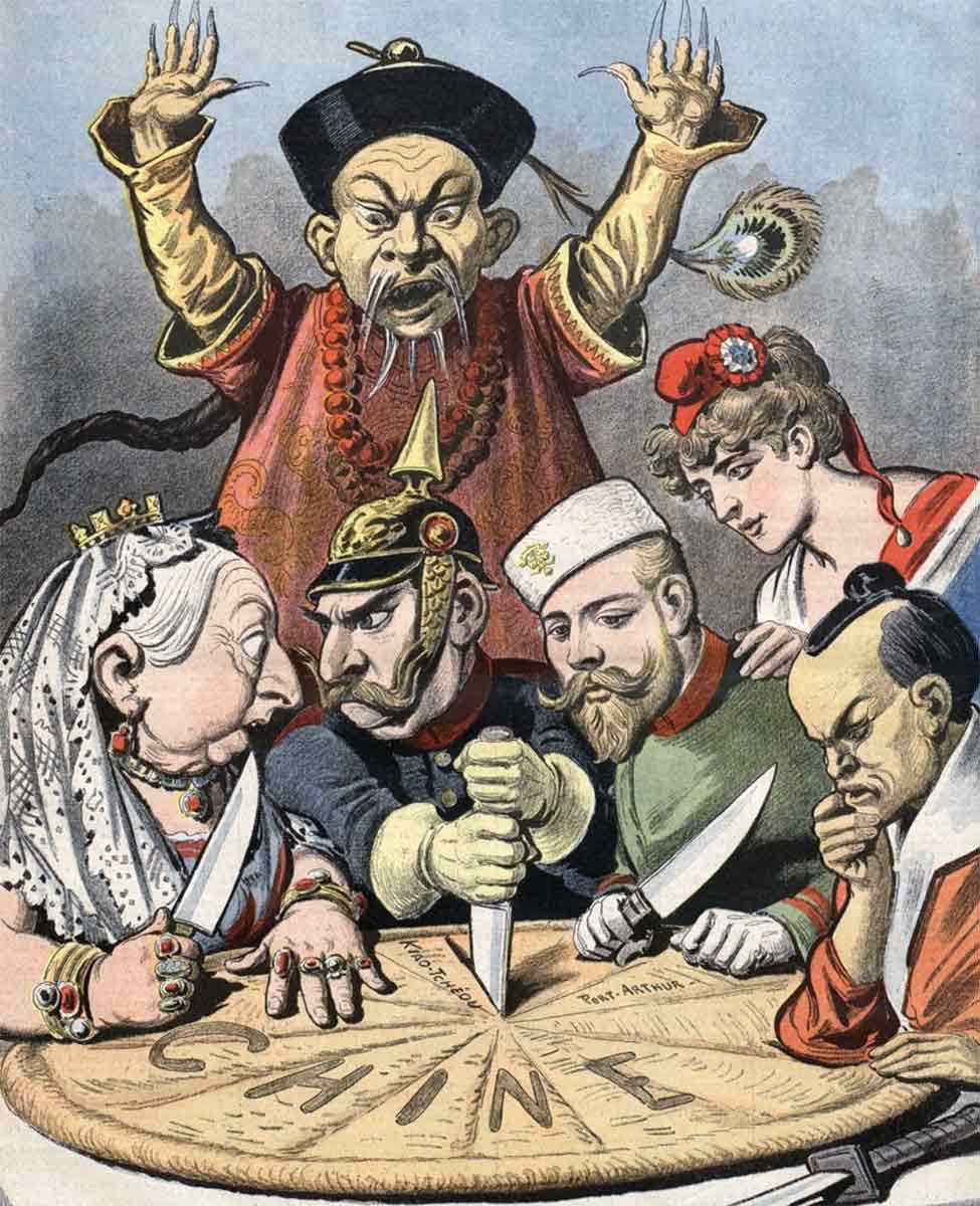 chinese cake european british imperialism in china cartoon