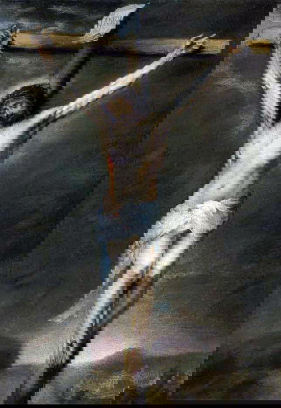 crucifixion of jesus painting