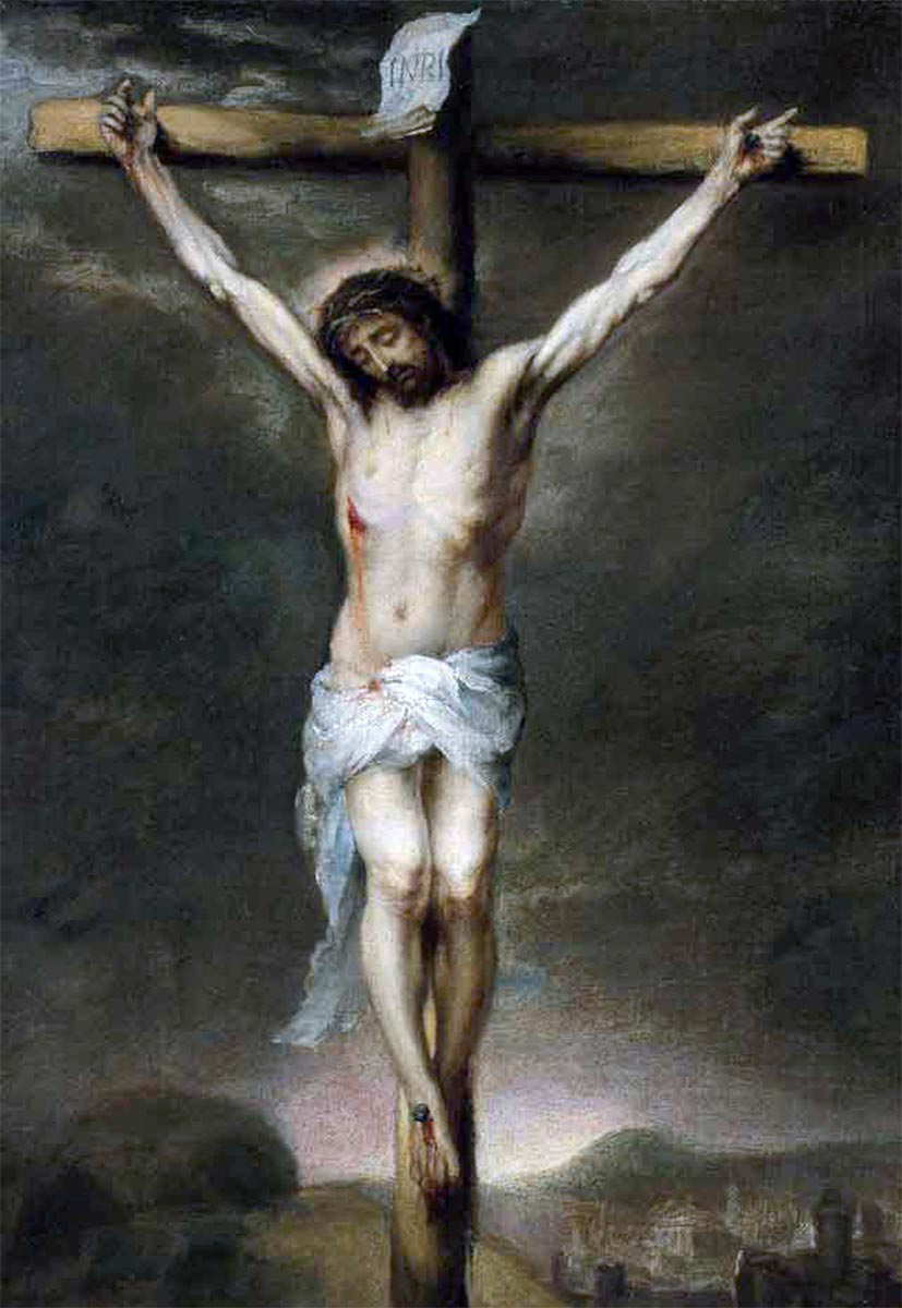 crucifixion of jesus painting