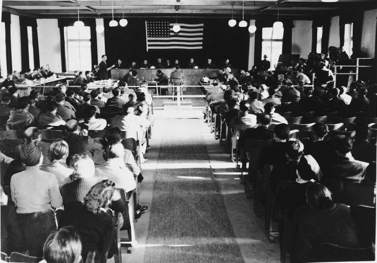 dachau trial courtroom