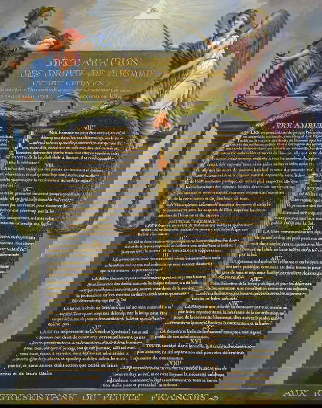 Declaration of the Rights of Man and of the Citizen in 1789, Jean-Jacques-François Le Barbier, 1789 