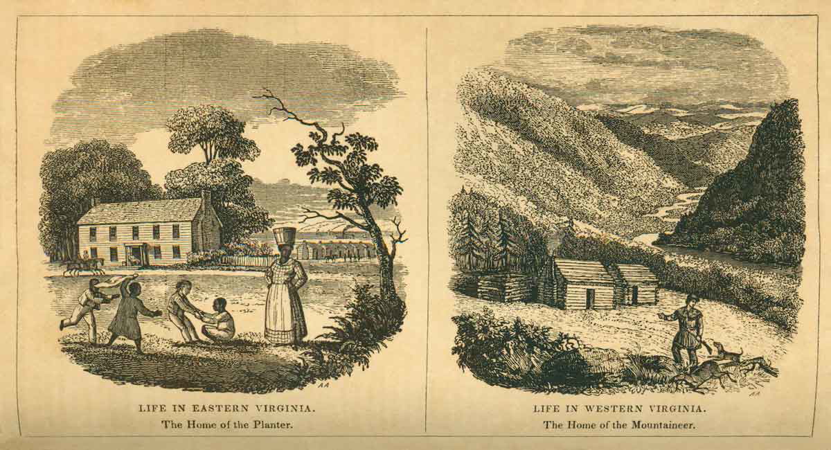 east vs west va etching
