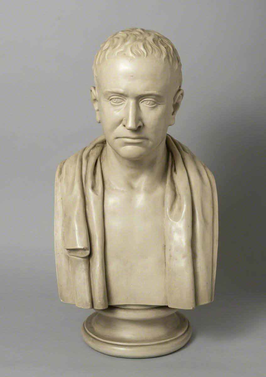 edmund burke bust plaster