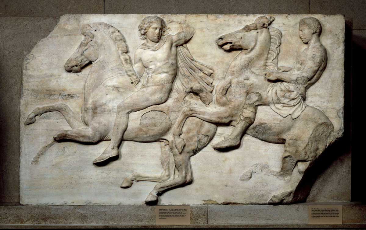 elgin marbles parthenon frieze mounted horsemen