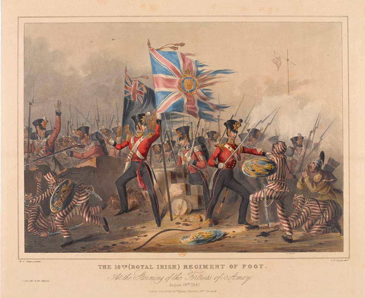 first opium war royal irish regiment fortress amoy