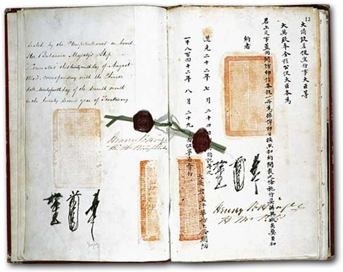 first opium war treaty nanking