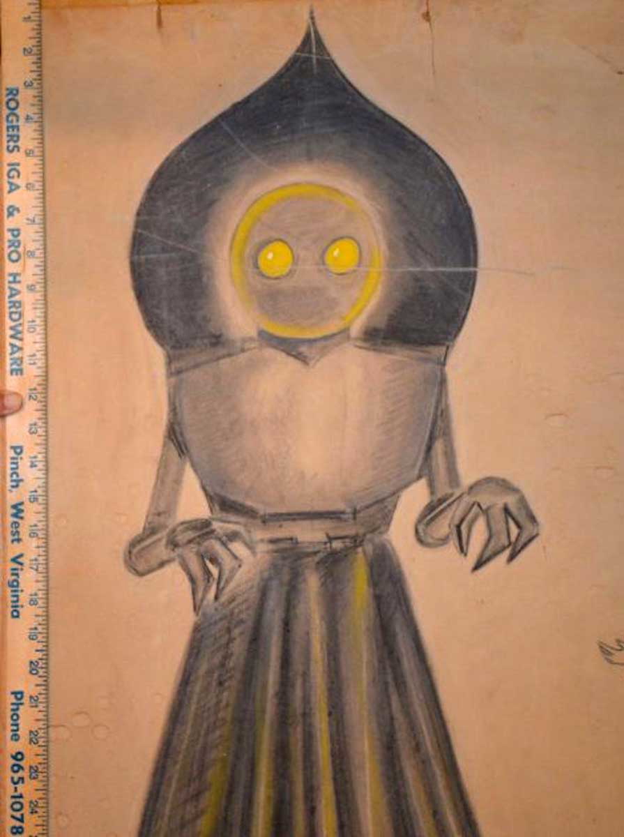 flatwoods monster drawing