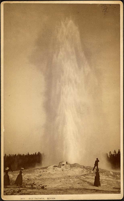 Old Faithful Geyser, Frank Jay Haynes, 1880s. Source: Getty Museum collection