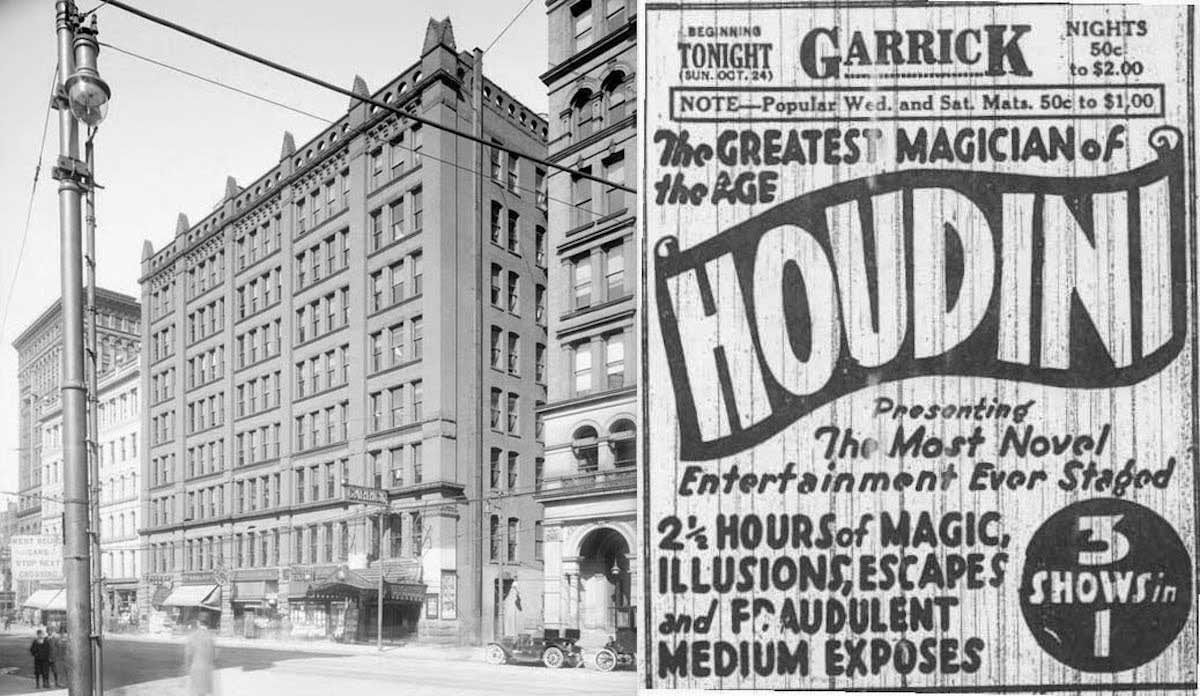 garrick theater houdini last show