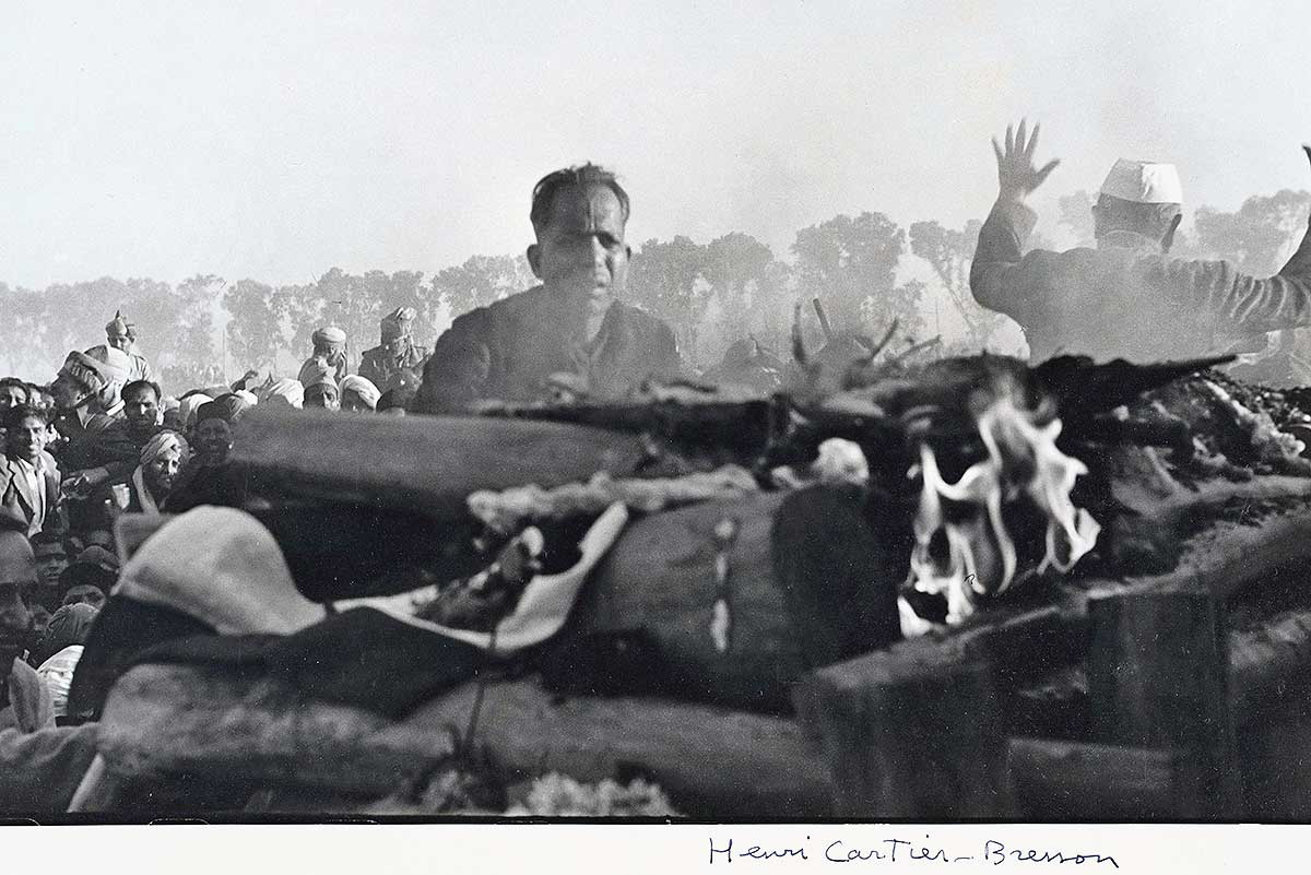 henri cartier bresson funeral gandhi