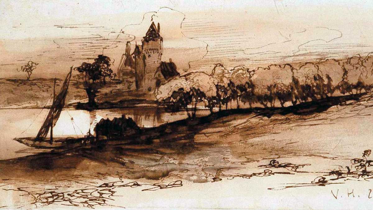hugo landscape with burg