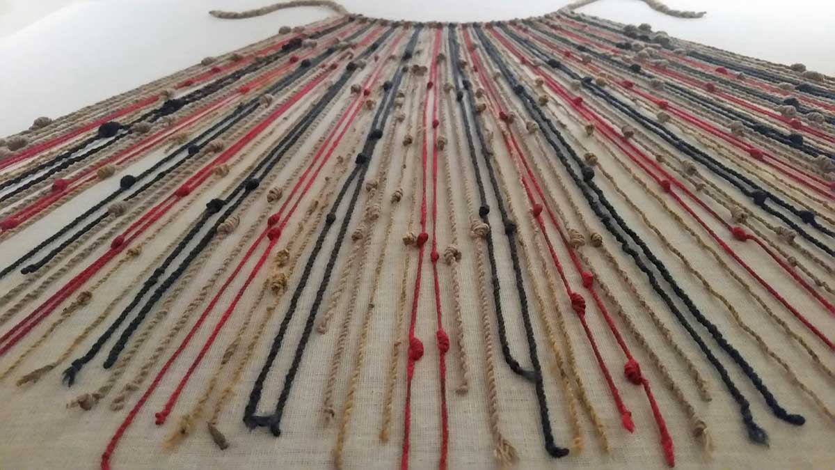 inca quipu colored machu picchu