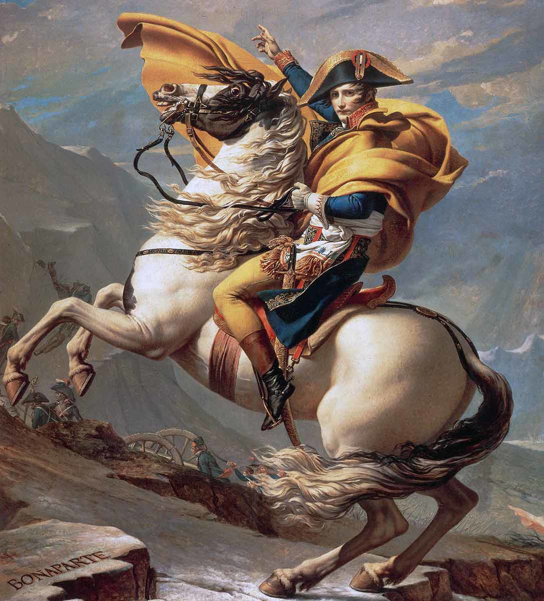 jacqoues-louis-napoleon-crossing-the-alps-painting