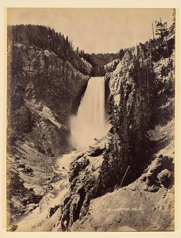 Yellowstone Falls, John K Hillers, 1892. Source: Getty Museum Collection