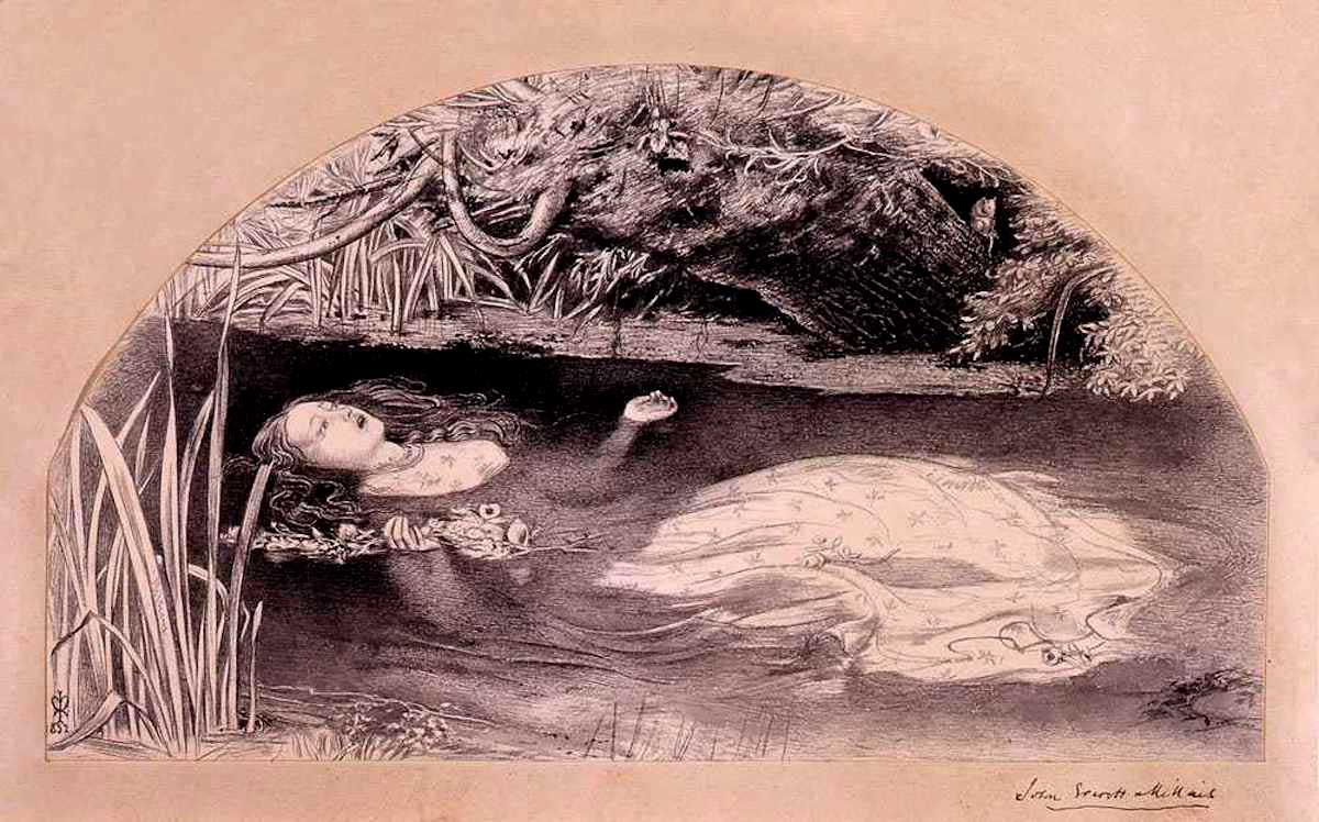 john millais study for ophelia