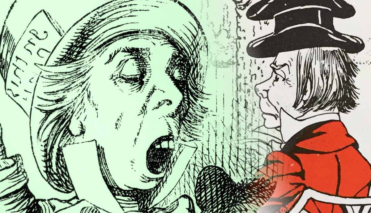 mad hatter symbolize alice in wonderland