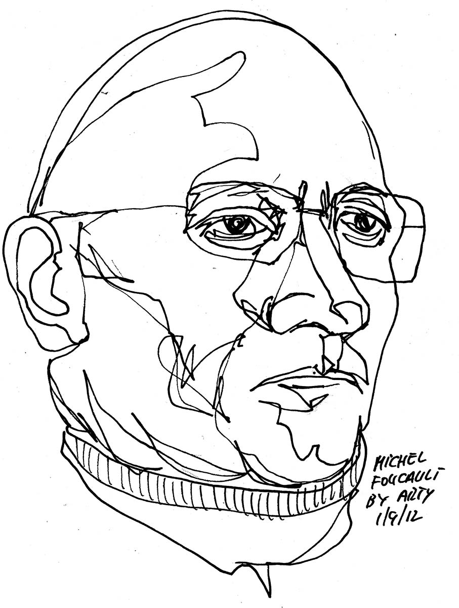michel foucault drawing