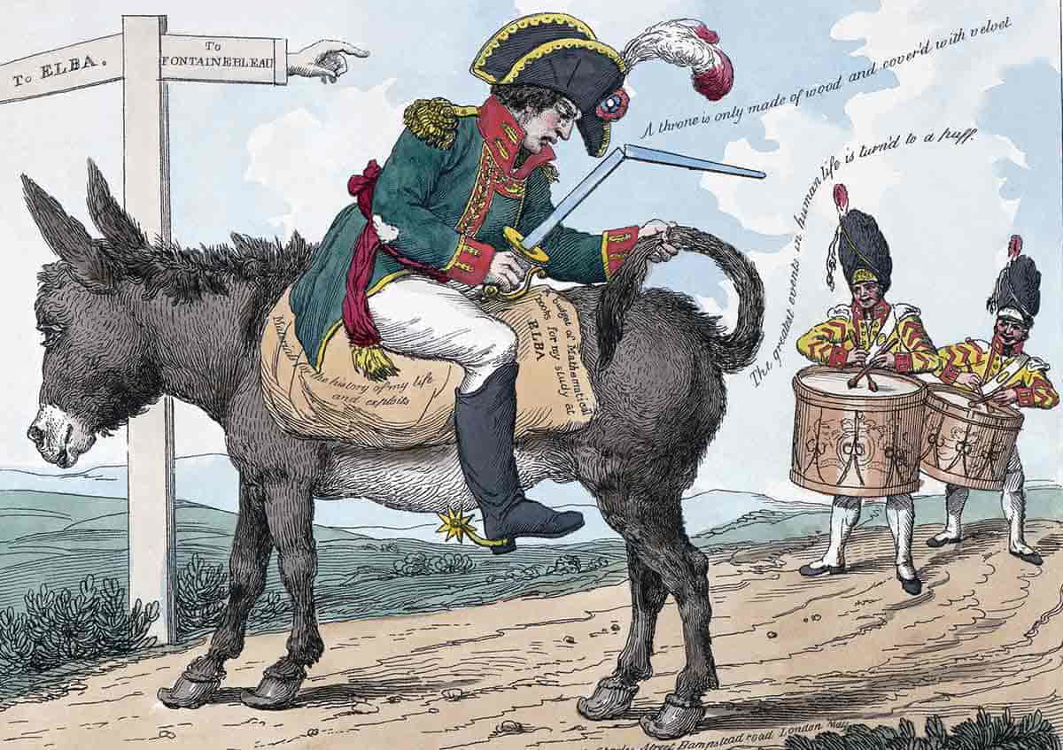 philips napoleons exile to elba poster