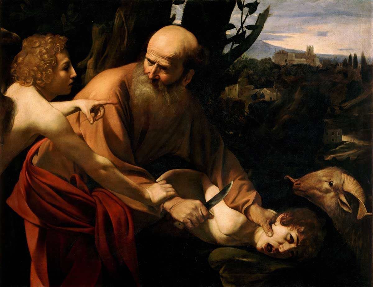 sacrifice isaac caravaggio