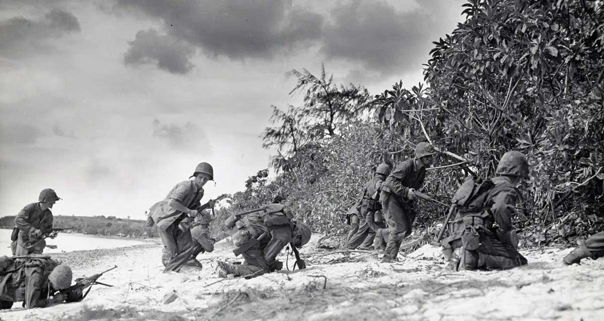 saipan troops 1944 attack pacific front