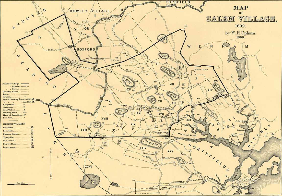 Map of Salem Village, 1682