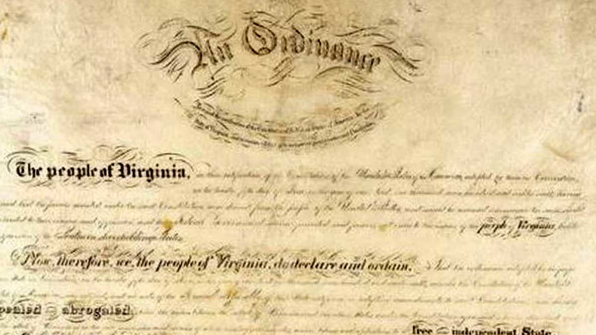 secession ordinance va