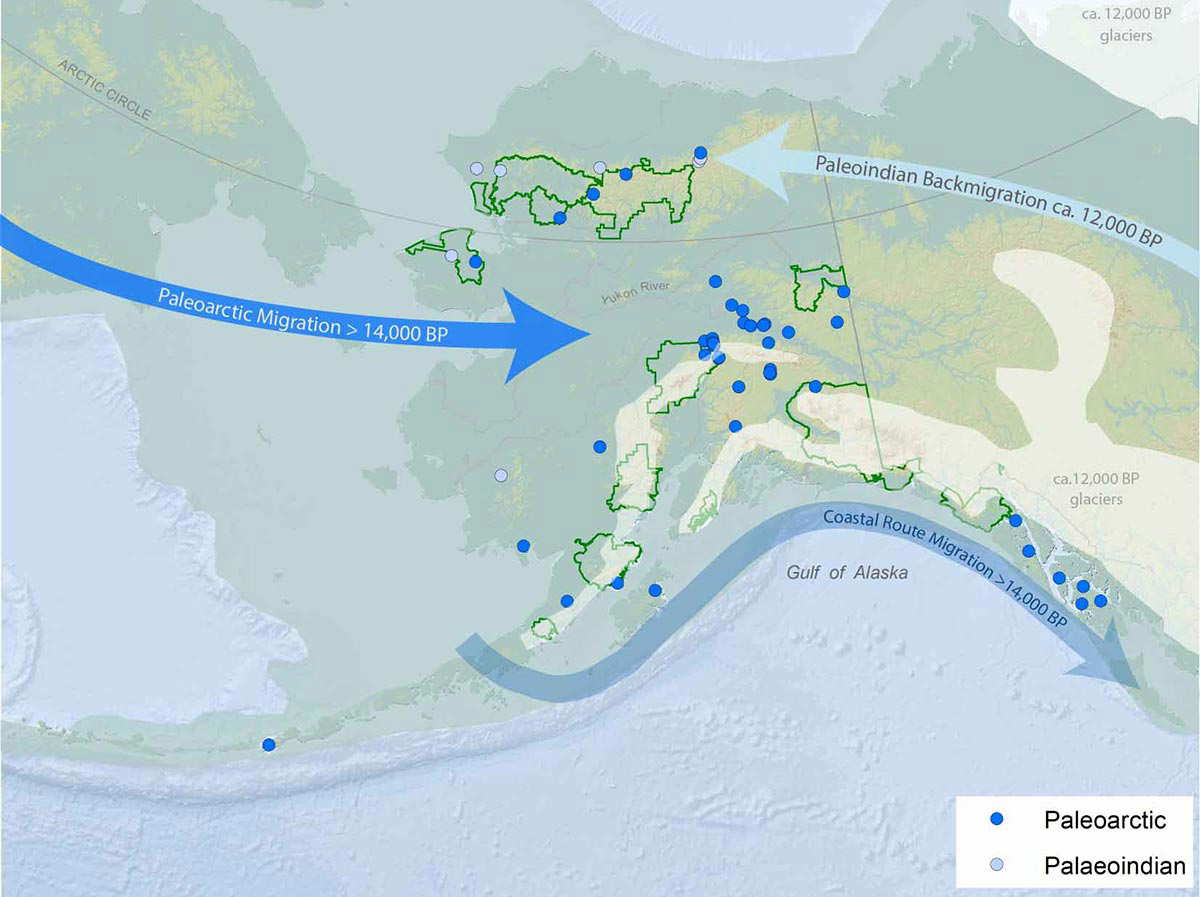 settlement alaska 14000 bce