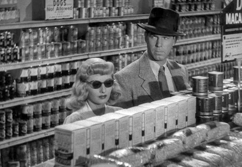 stannwyck macmurray double indemnity movie still