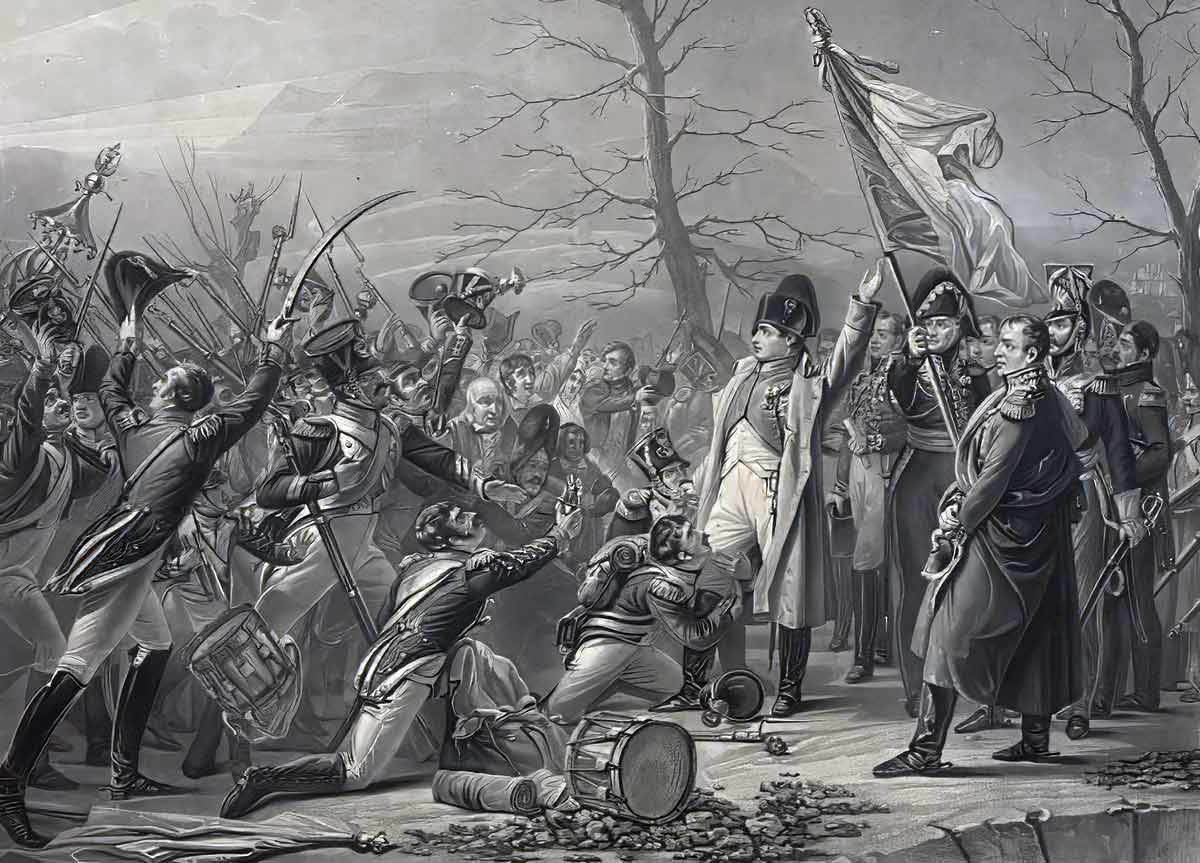 steuben napoleons return from elba painting