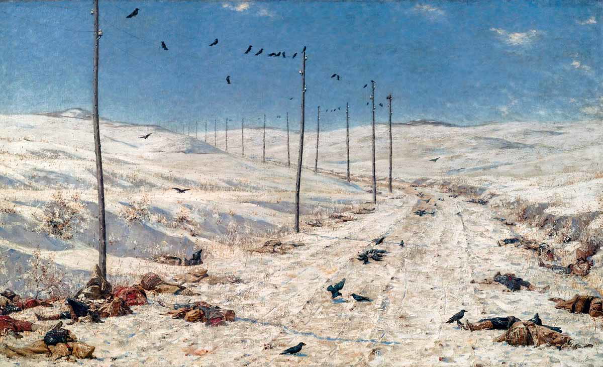 vasily vereshchagin road of war prisoners painting
