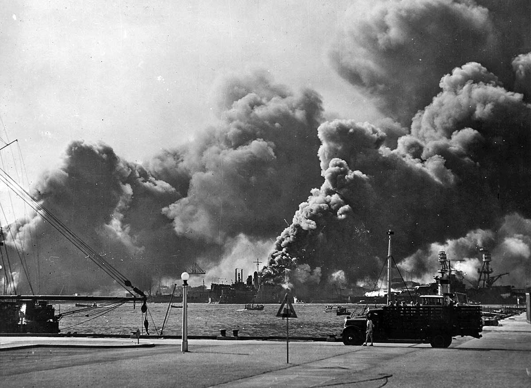 Pearl Harbor after the Attack. Source: National Archives and Records Administration