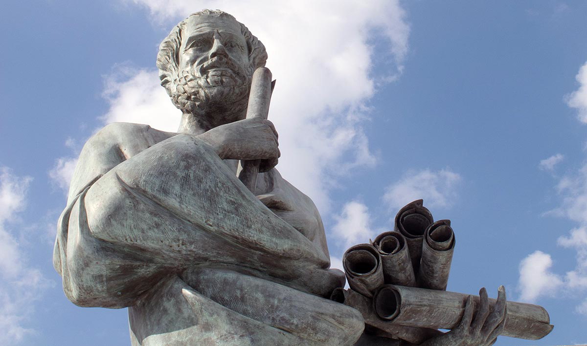 aristotle politics statue