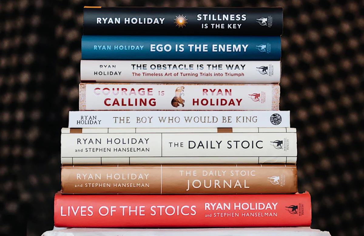 Select books by Ryan Holiday, via Daily Stoic Store