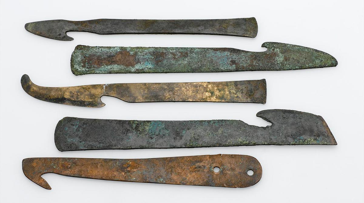 bronze knife embalming large