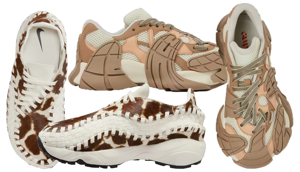 camper nike footscape cow print sneaker trends
