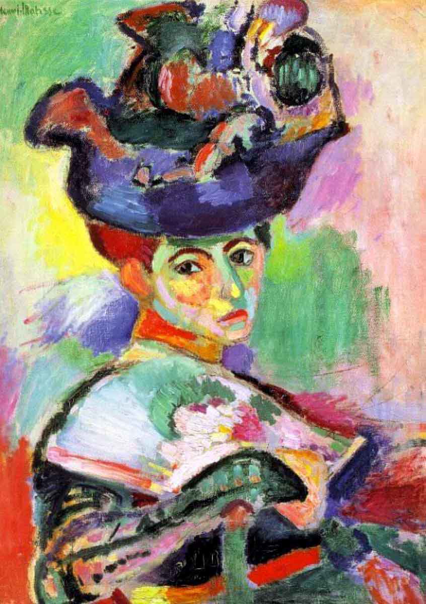 color in artworks matisse woman hat