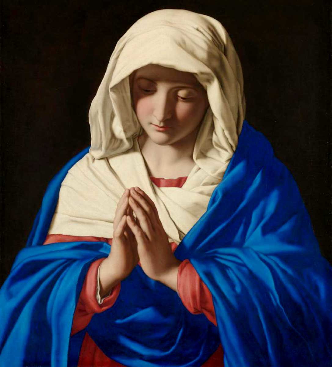 color in artworks virgin prayer