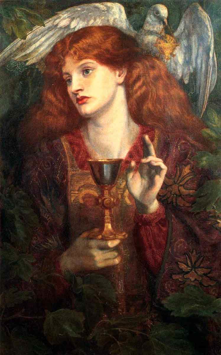 dante gabriel rossetti holy grail arthurian legends