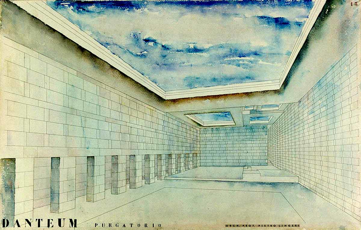 danteum watercolor purgatory terragni lingeri