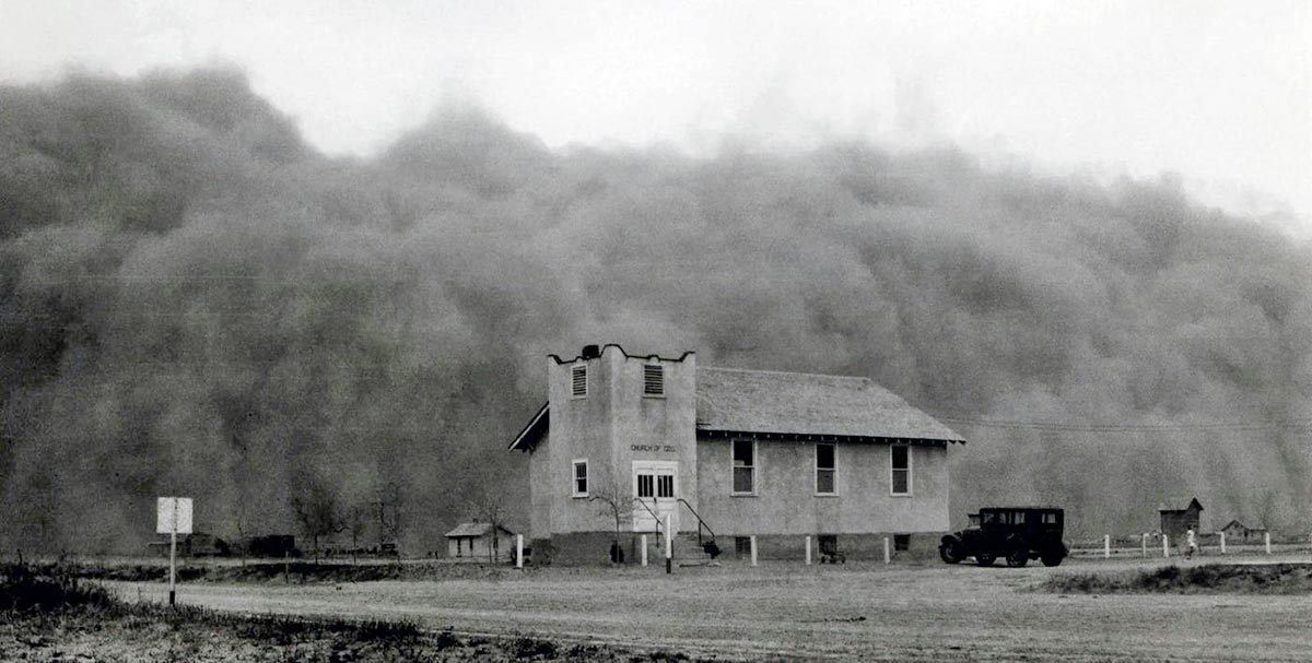 dust bowl cloud black sunday kansas