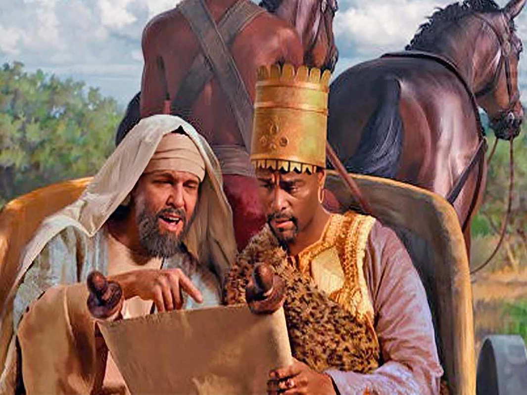 Biblical illustration of the Ethiopian Eunuch