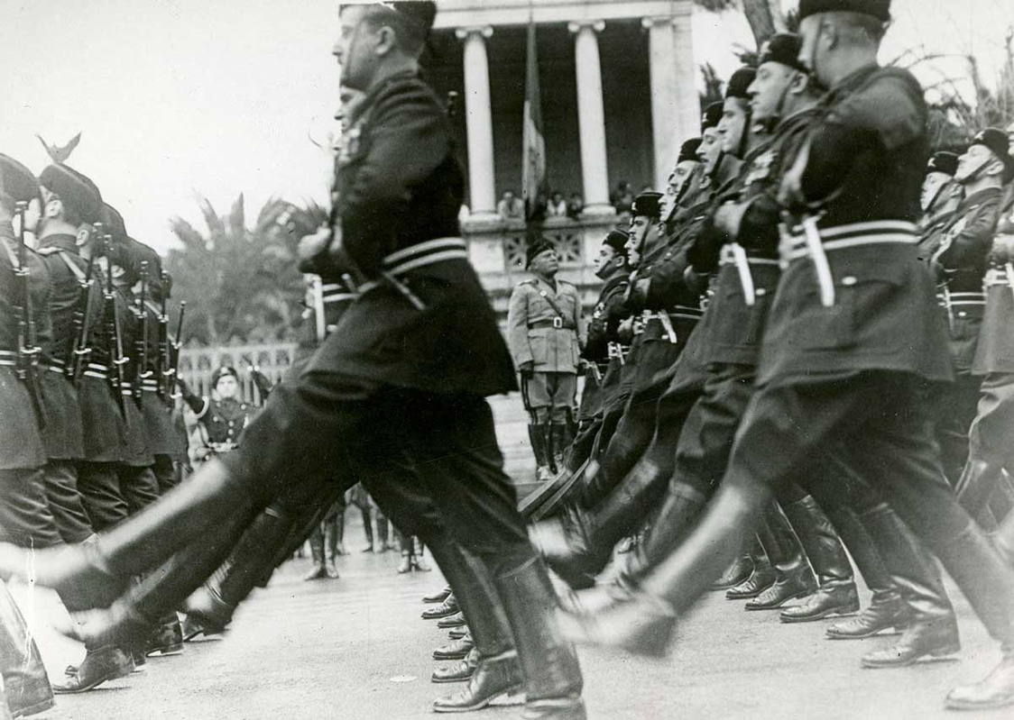 fascist parade world war ii photograph