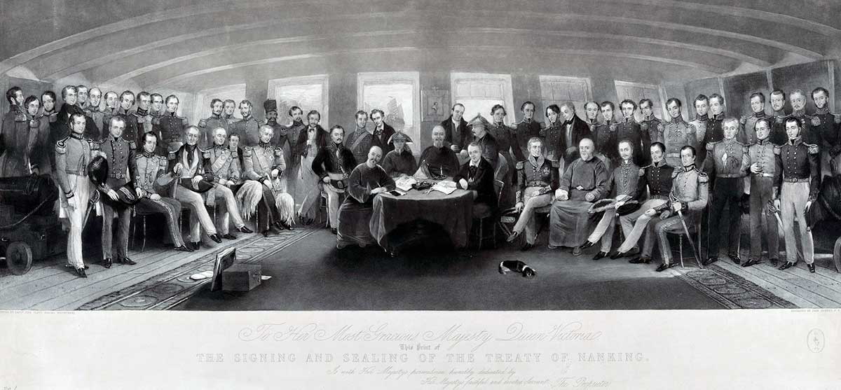 first opium war britain china signing treaty nanking