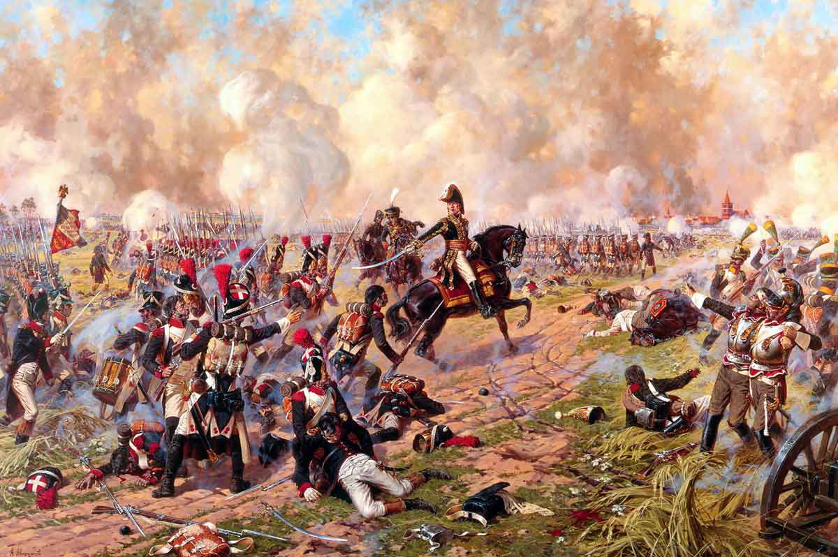 french soldiers battle friedland